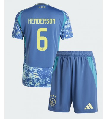 Ajax Jordan Henderson #6 Segunda Equipación Niños 2024-25 Manga Corta (+ Pantalones cortos)